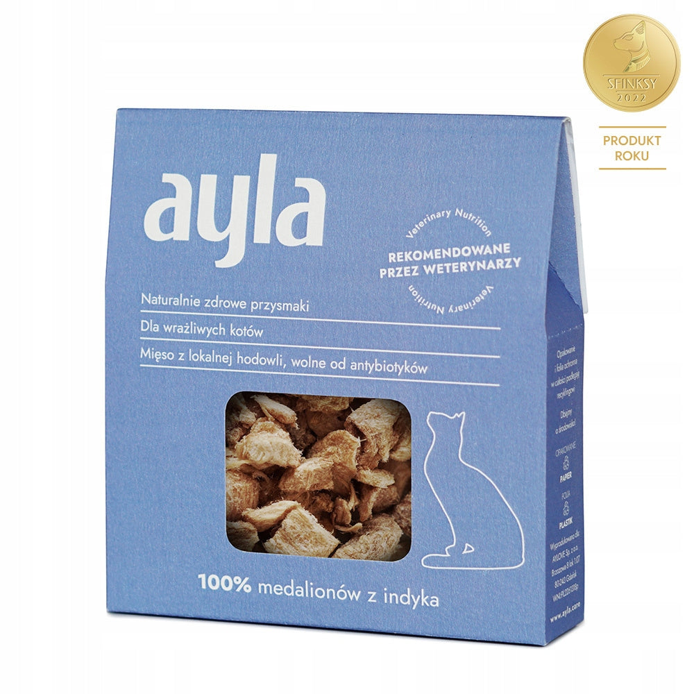 Ayla Delight Medaliony z Indyka 28g Liofilizowany Przysmak Dla Kota