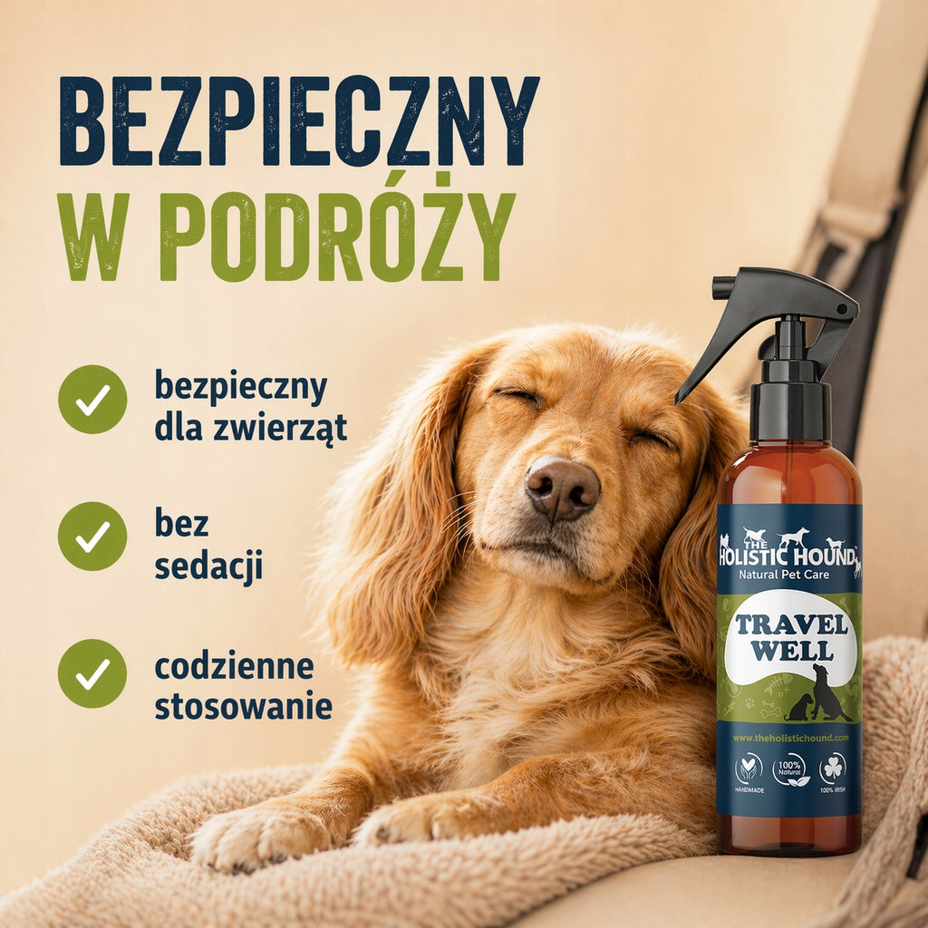 Spray Na Chorobę Lokomocyjną Dla Psa | Na Podróż Samochodem | 100ml