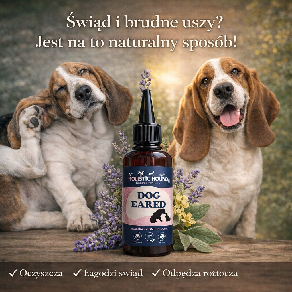 Holistic | Płyn do Uszu Psa Kota | Świąd | Brzydki Zapach | Naturalny Skład
