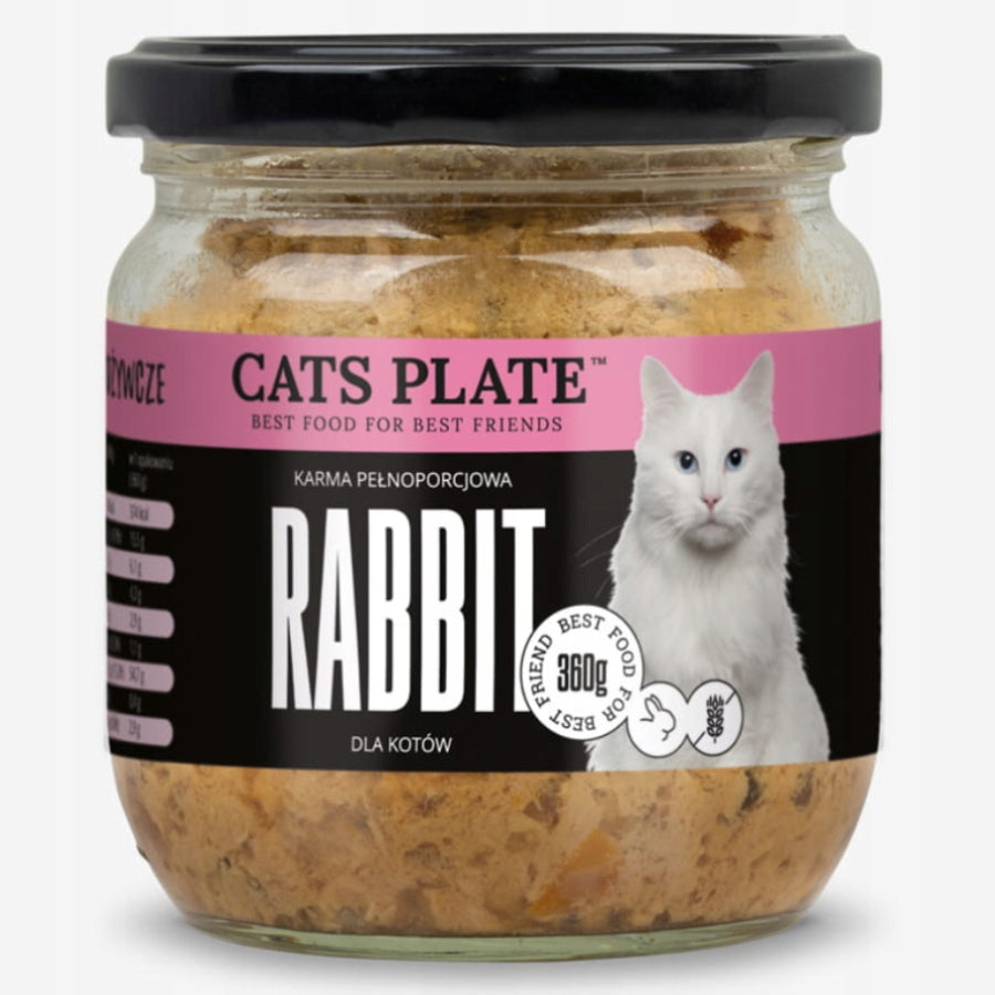 Cats Plate karma mokra dla kota smak królik 360g