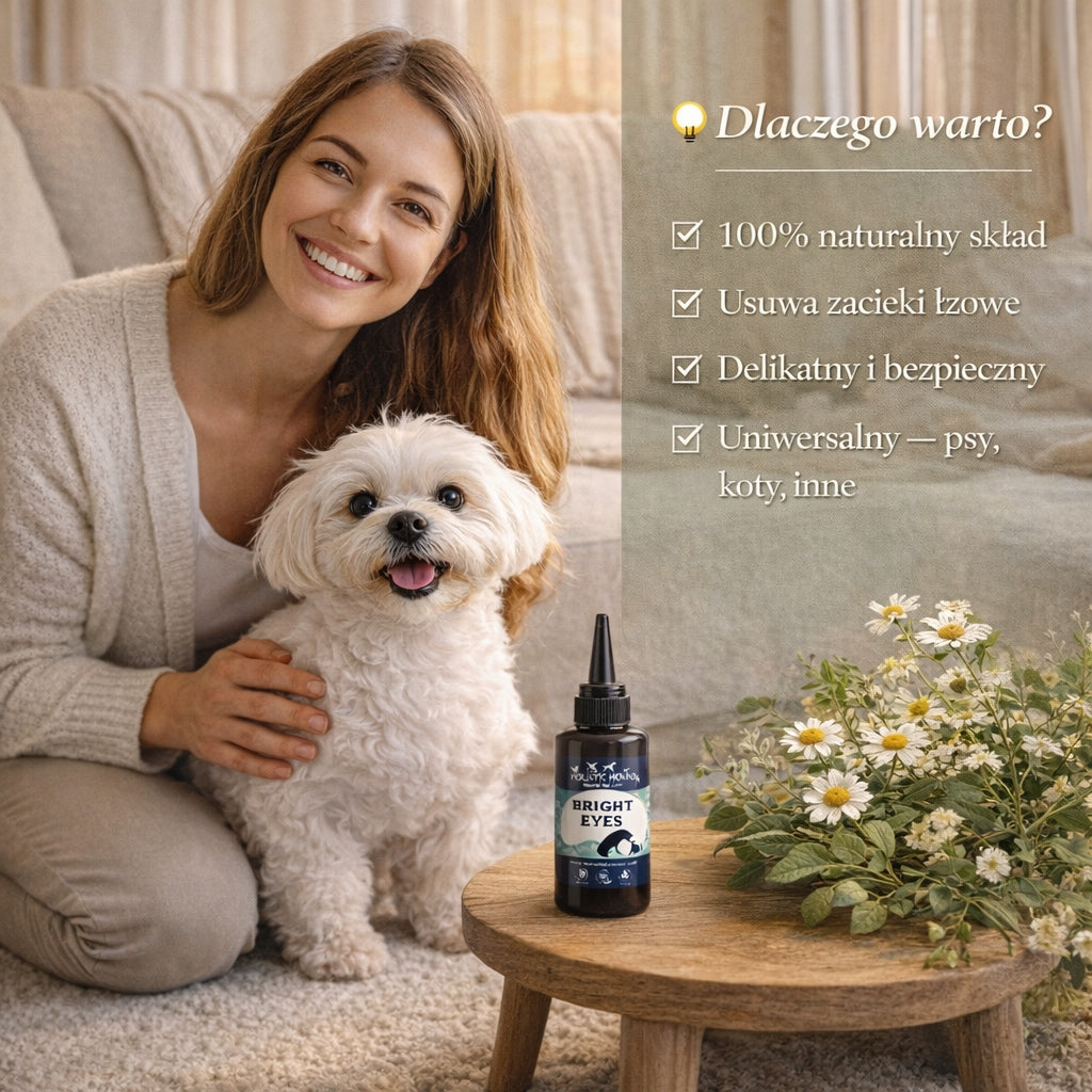 Holistic | Krople Do Oczu Psa i Kota | Zacieki | 100% Naturalne Składniki