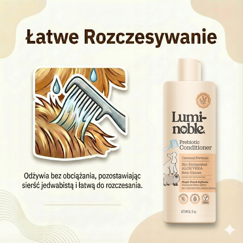Naturalna Odżywka dla Psa Kota 473ml | Prebiotyczna Wegańska Wrażliwa Skóra