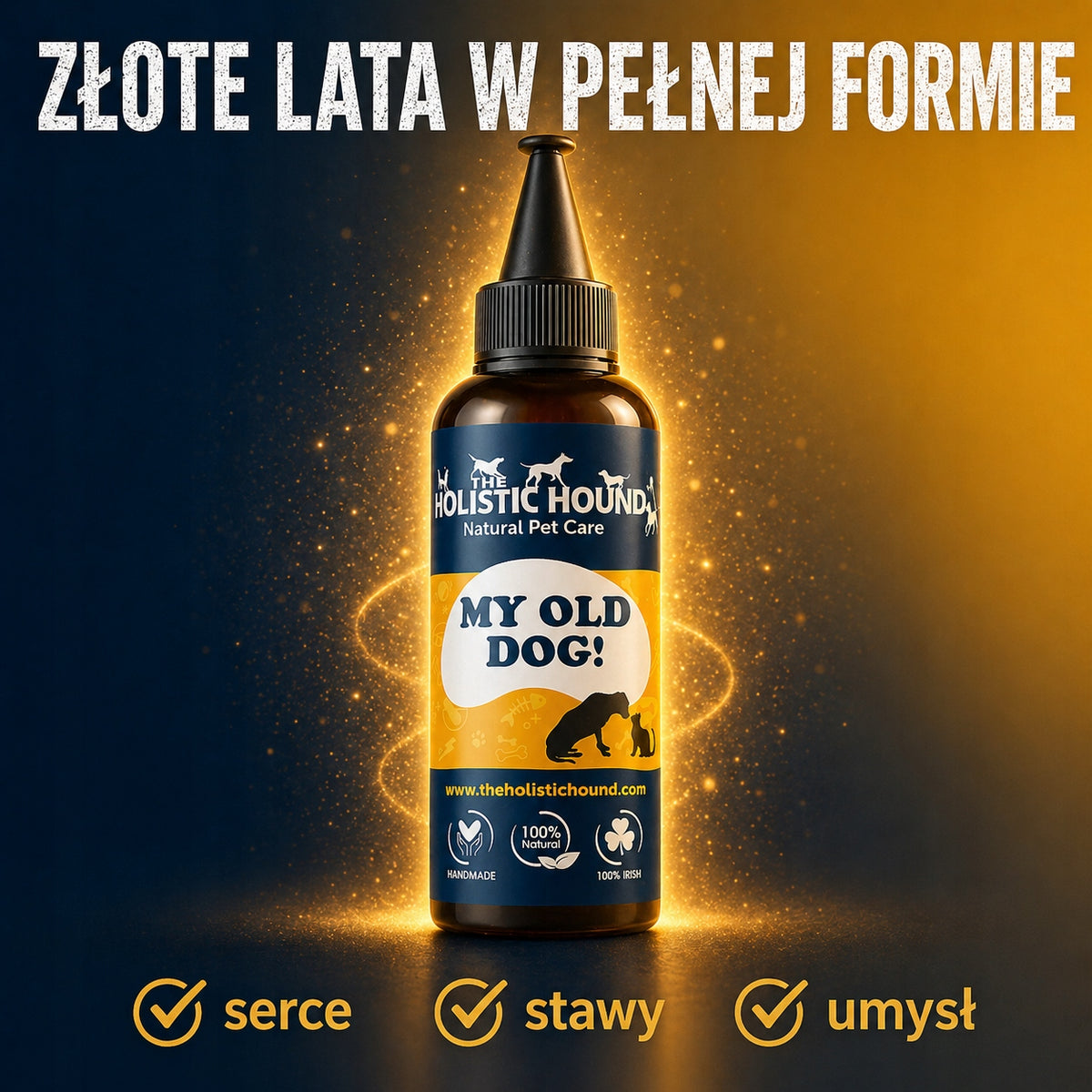 Ziołowy Suplement Dla Starszego Psa | Stawy, Serce, Mózg | 500ml