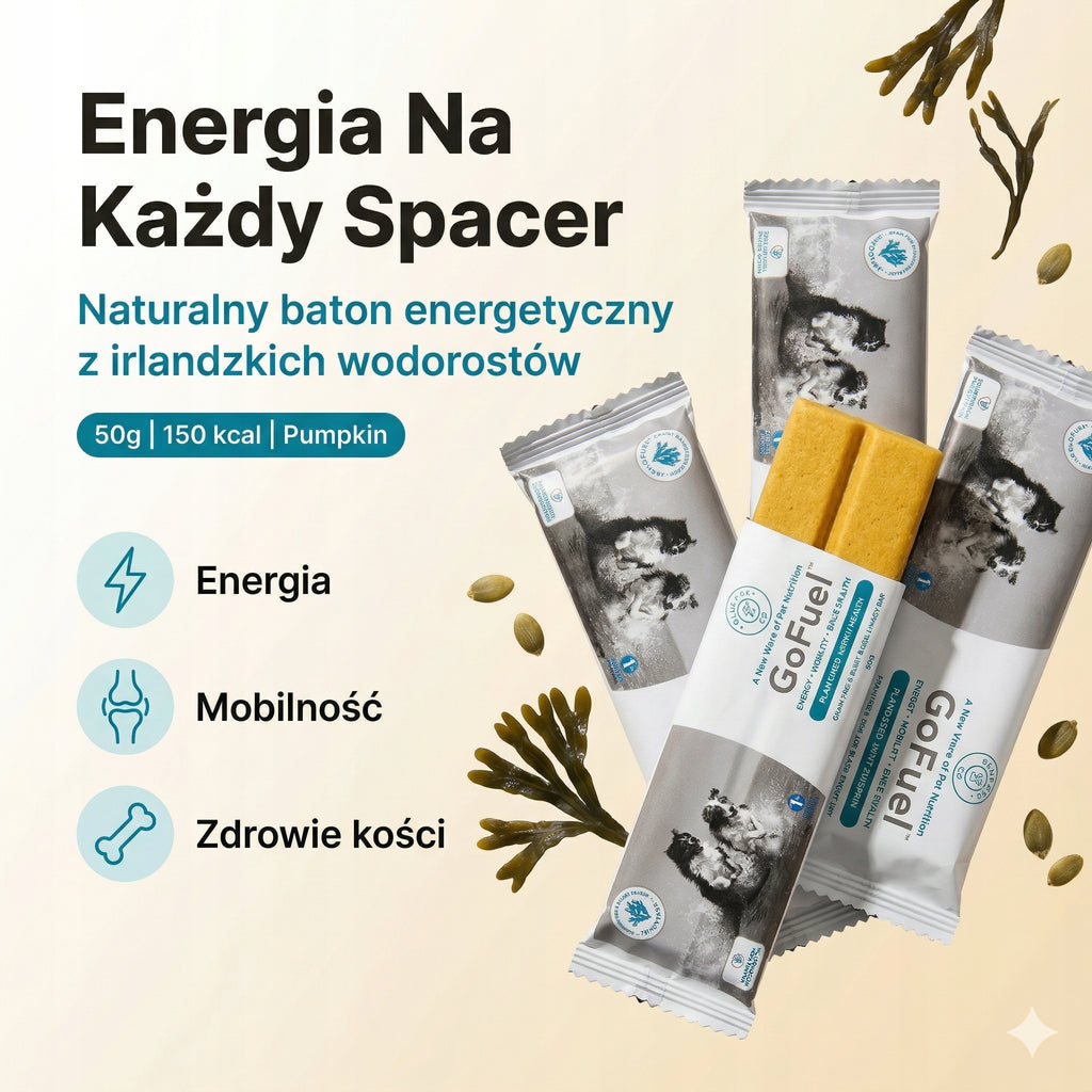 Naturalny baton energetyczny dla psa z alg morskich zestaw 5 sztuk