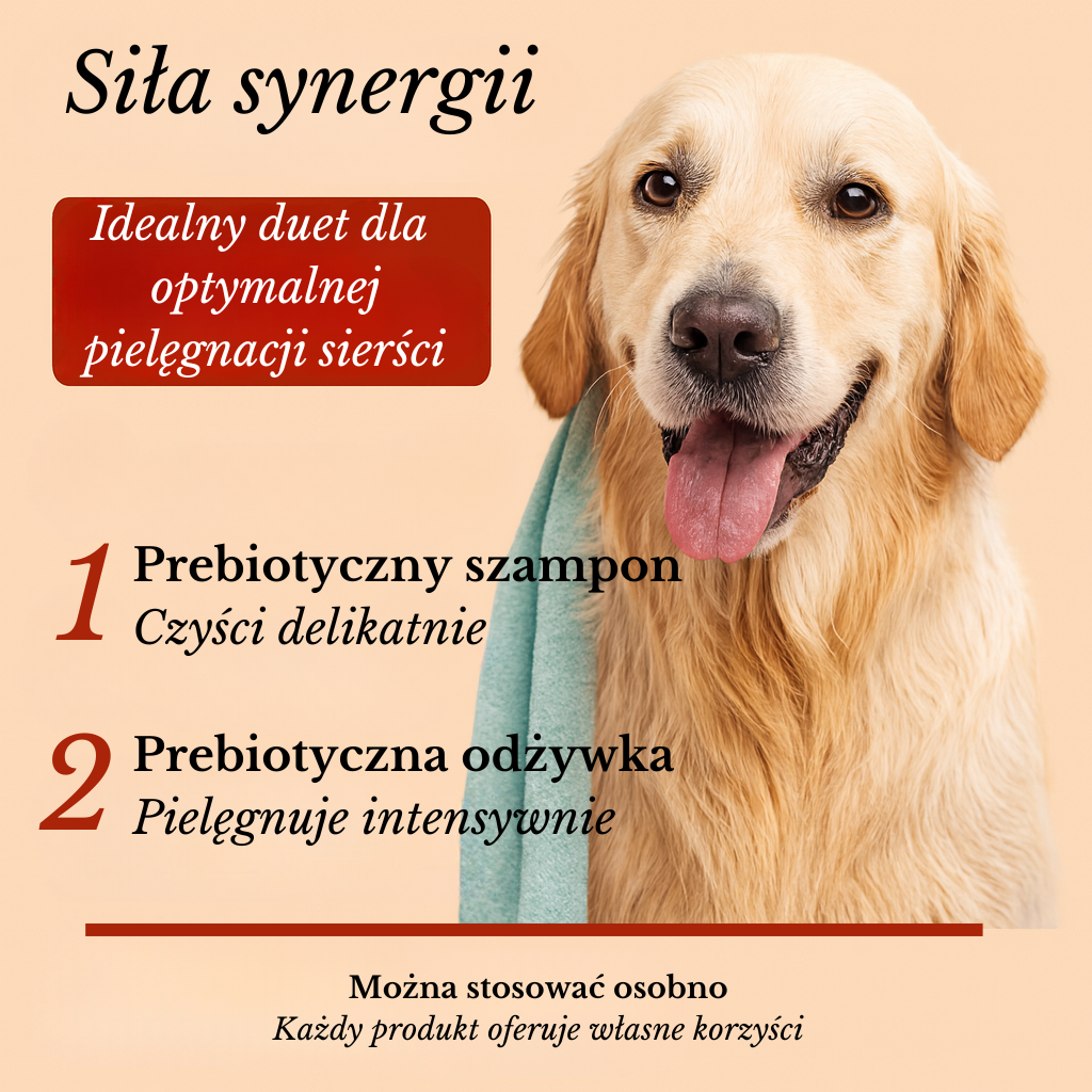 Prebiotyczny szampon dla psów - Hipoalergiczny - Wegański - Lumi-Noble
