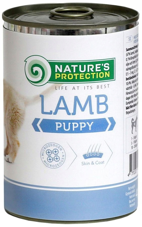 Karma dla szczeniąt Nature's Protection Jagnięcina 400 g