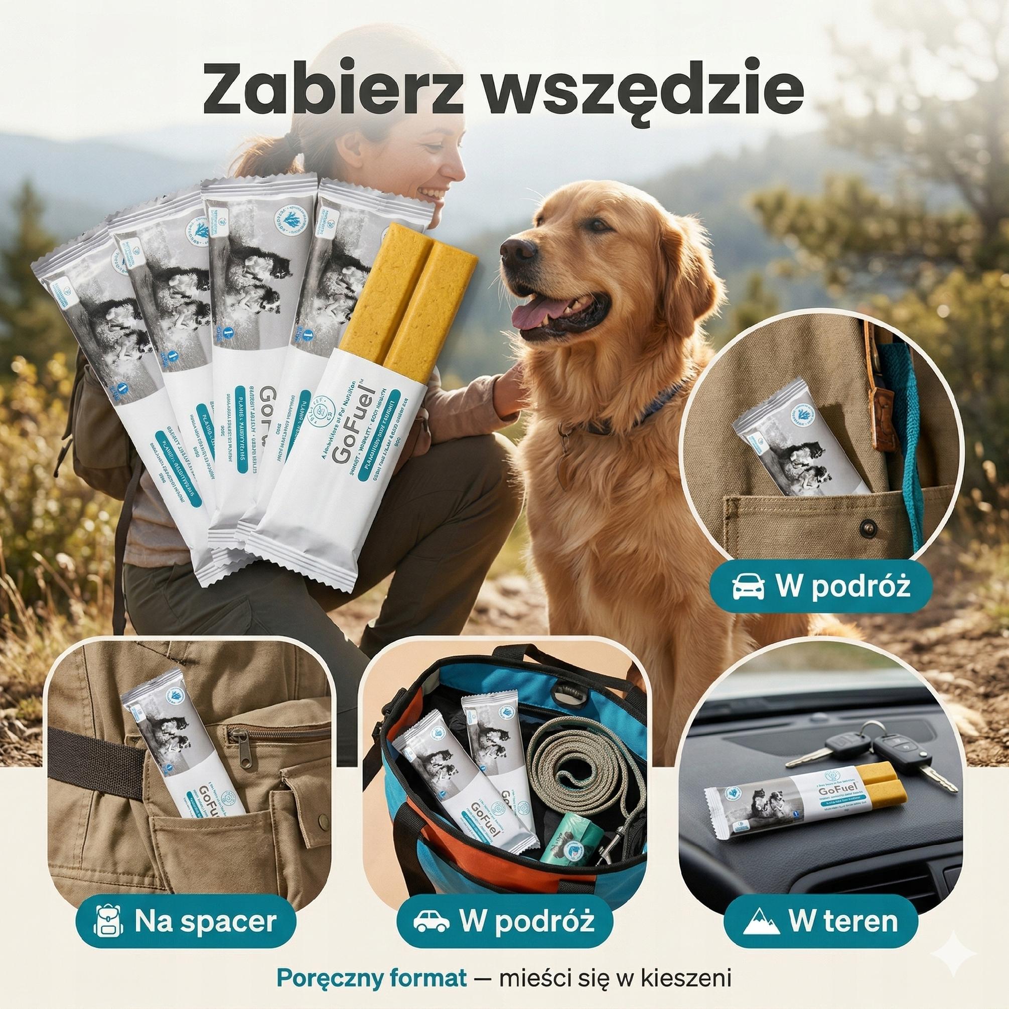 Naturalny baton energetyczny dla psa z alg morskich zestaw 5 sztuk