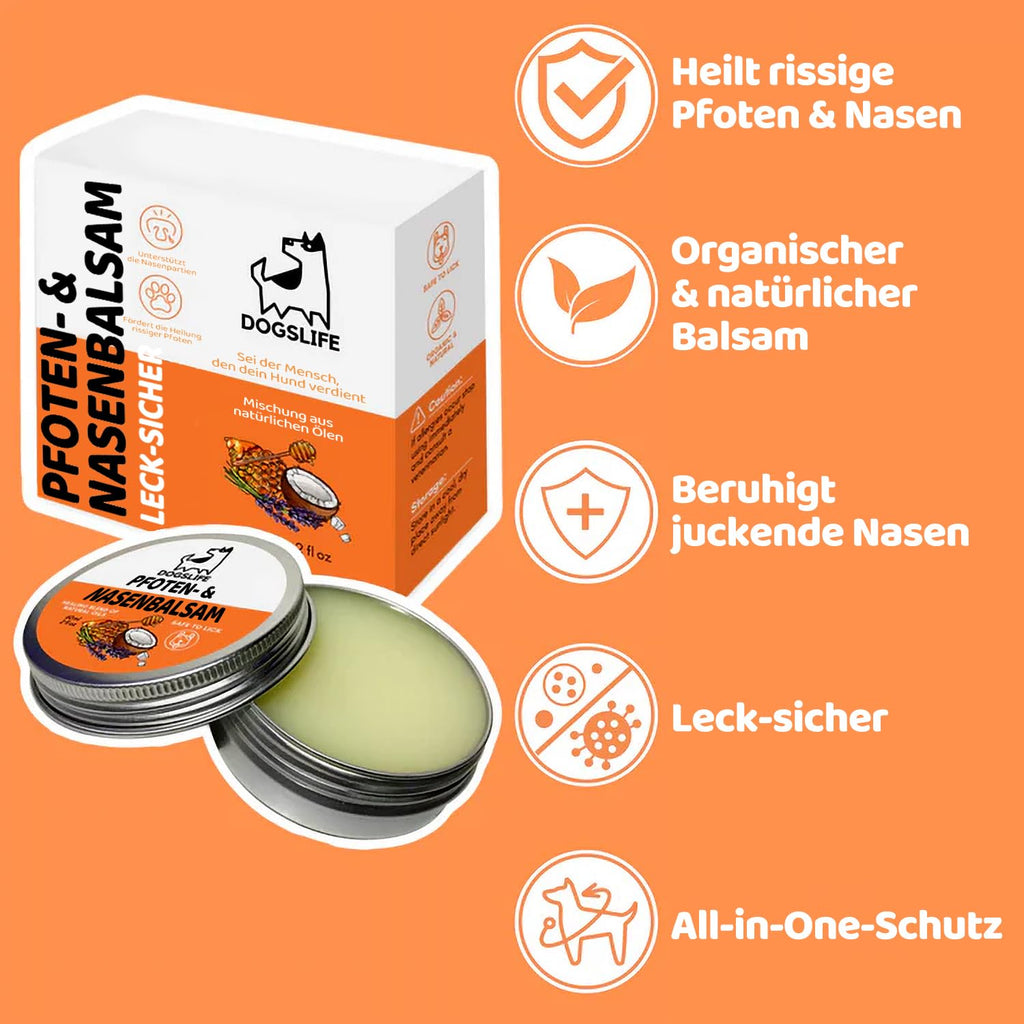 BALSAM do łap i nosa  Naturalny Krem Ochronny dla psa kota 60ml Bezpieczny