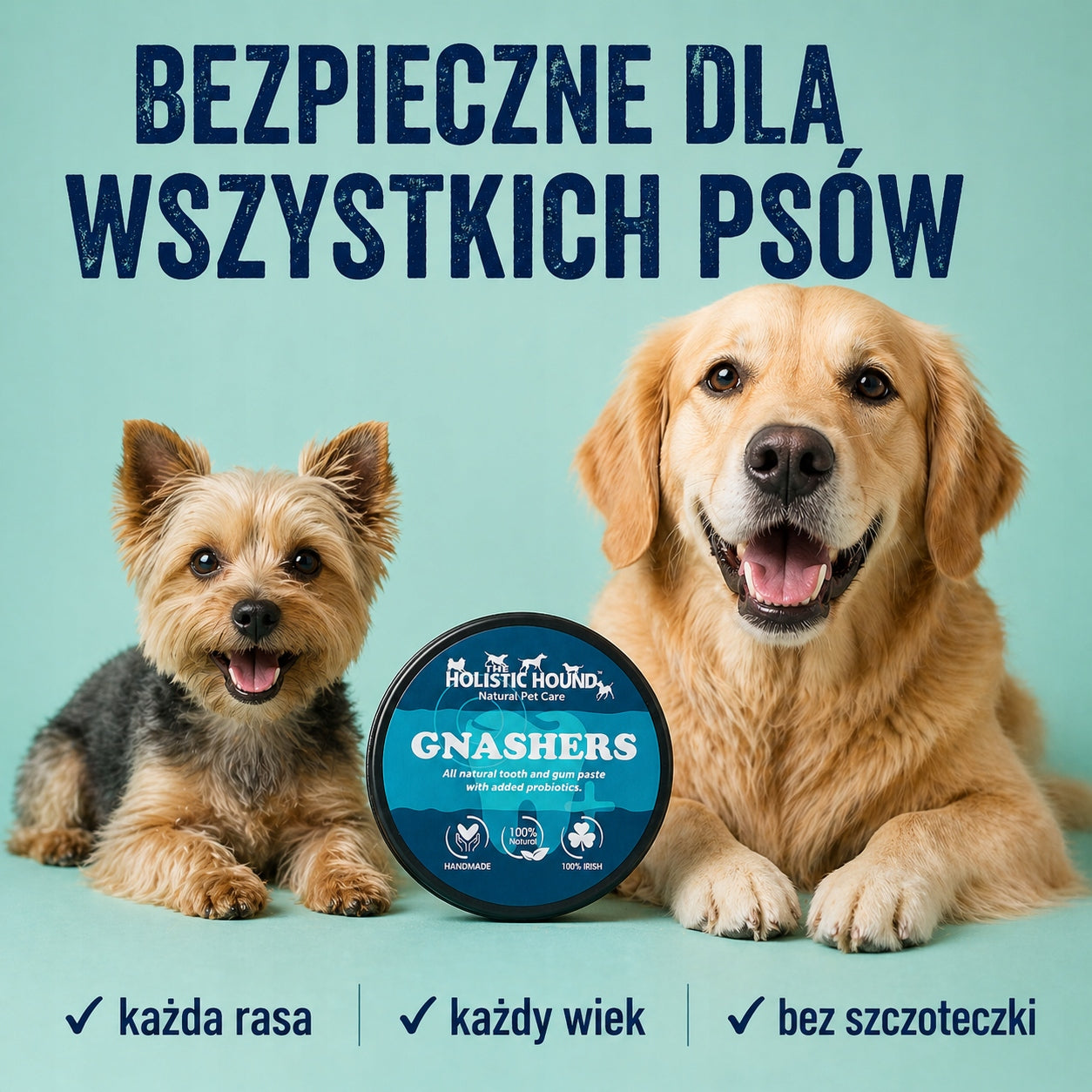 Pasta Na Kamień i Nieświeży Oddech Dla Psa | Probiotyki + Zioła | 50ml
