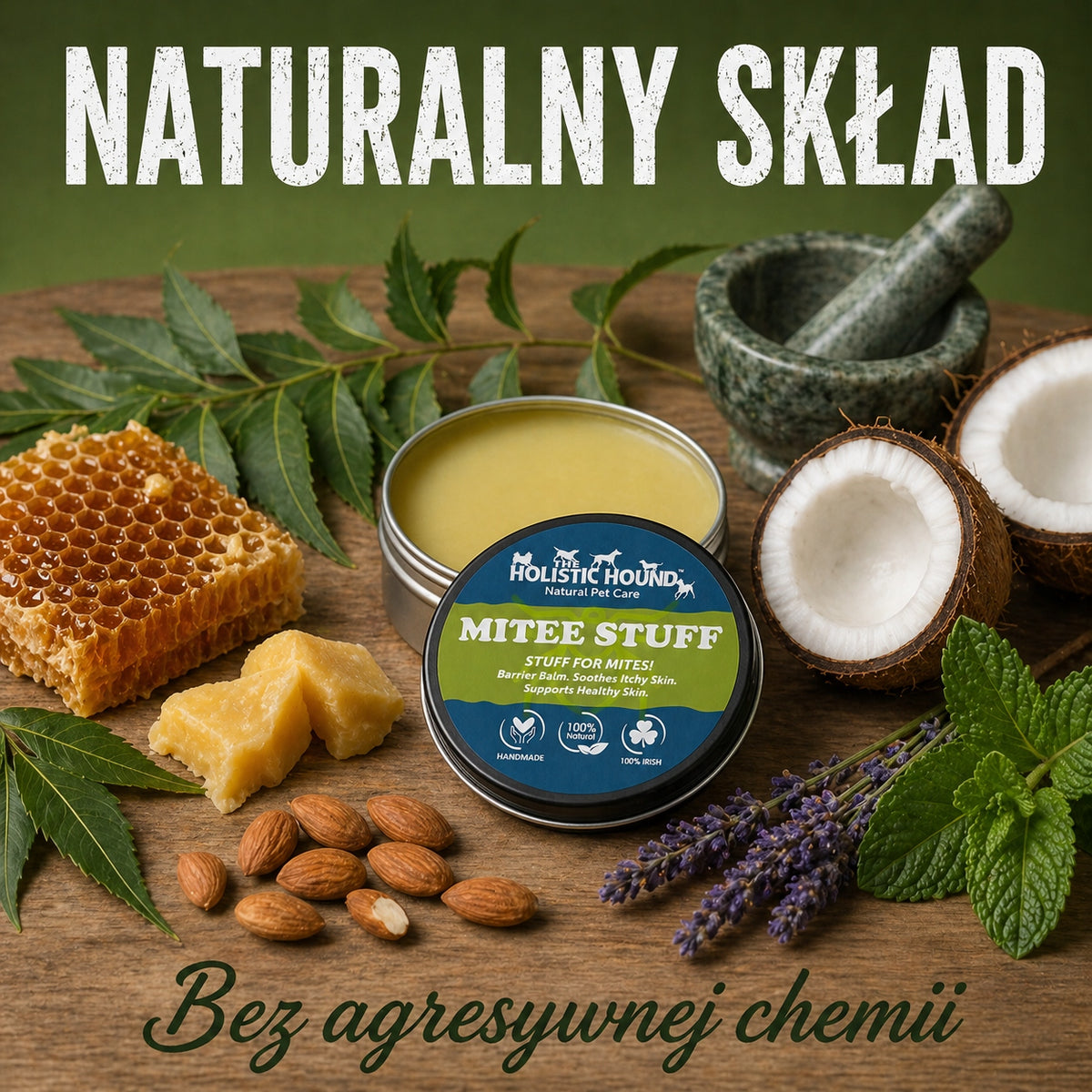Balsam Na Roztocza Dla Psa | Łagodzi Świąd | Pielęgnacja Skóry | 50ml
