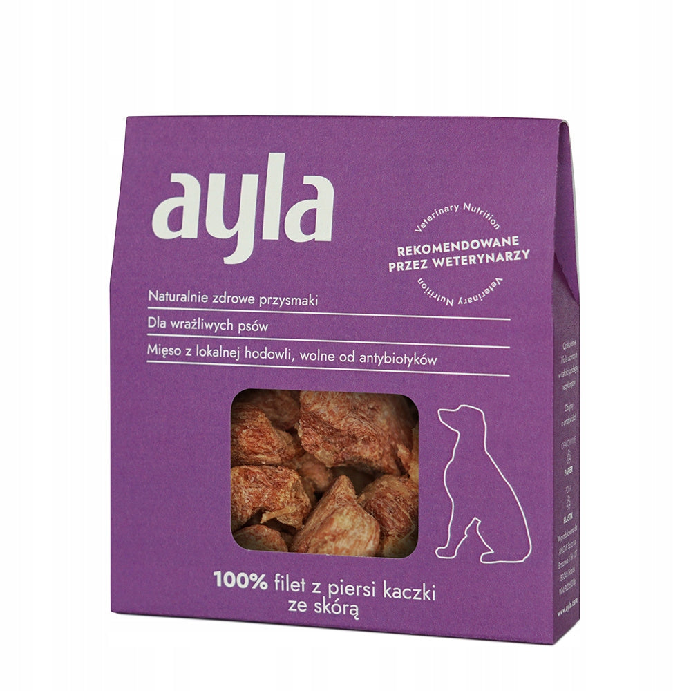Przysmaki dla psa Ayla filet z piersi kaczki ze skórą liofilizowane 28 g