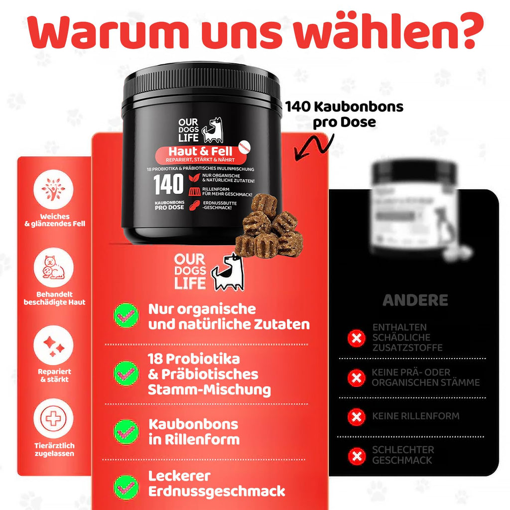 Suplement diety Zdrowa sierść Psa Kota 140 tabletek Kwasy OMEGA Biotyna