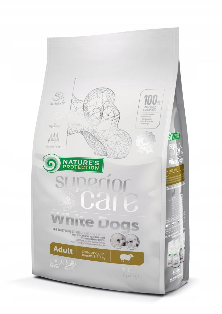Sucha karma dla psa Nature's Protection White Small Dog 1,5kg Lamb