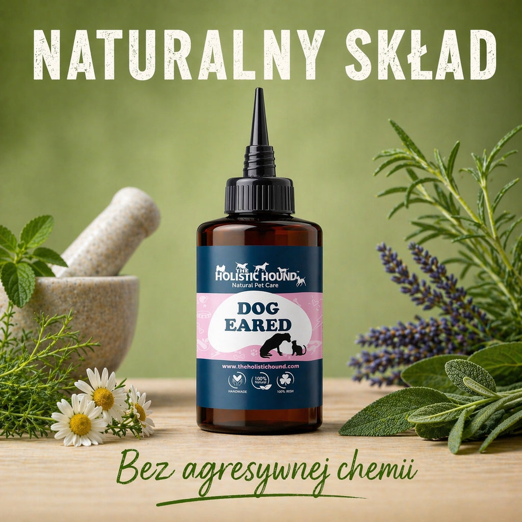Holistic | Płyn do Uszu Psa Kota | Świąd | Brzydki Zapach | Naturalny Skład