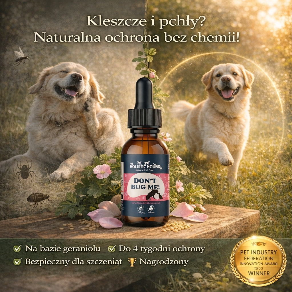 Holistic | Naturalne Krople na Kleszcze Pchły | Bez Chemii dla Psa Kota BIO