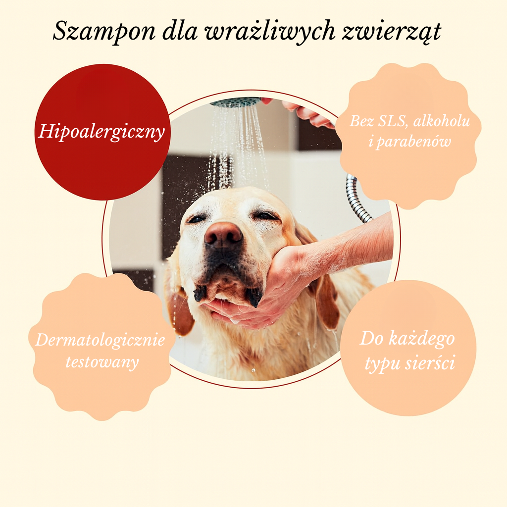 Szampon dla Psa Kota 437ml Wrażliwa skóra Wegański Hipoalergiczny
