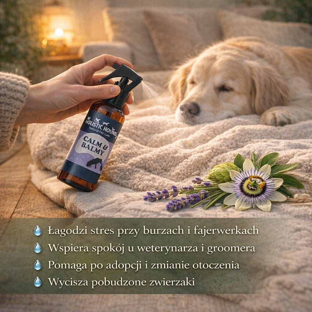 Holistic | Spray Uspokajający Dla Psa i Kota | Na Stres i Lęk | Ziołowy BIO