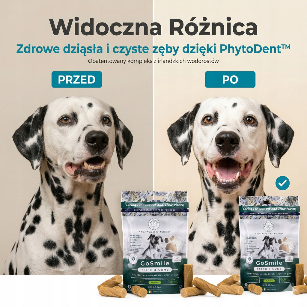 Naturalne patyczki dentystyczne dla psa z alg morskich 14 szt Dental Sticks