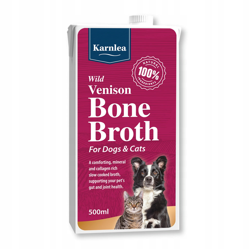 Bulion kostny z dziczyzny dla psa i kota kolagen stawy 500ml naturalny