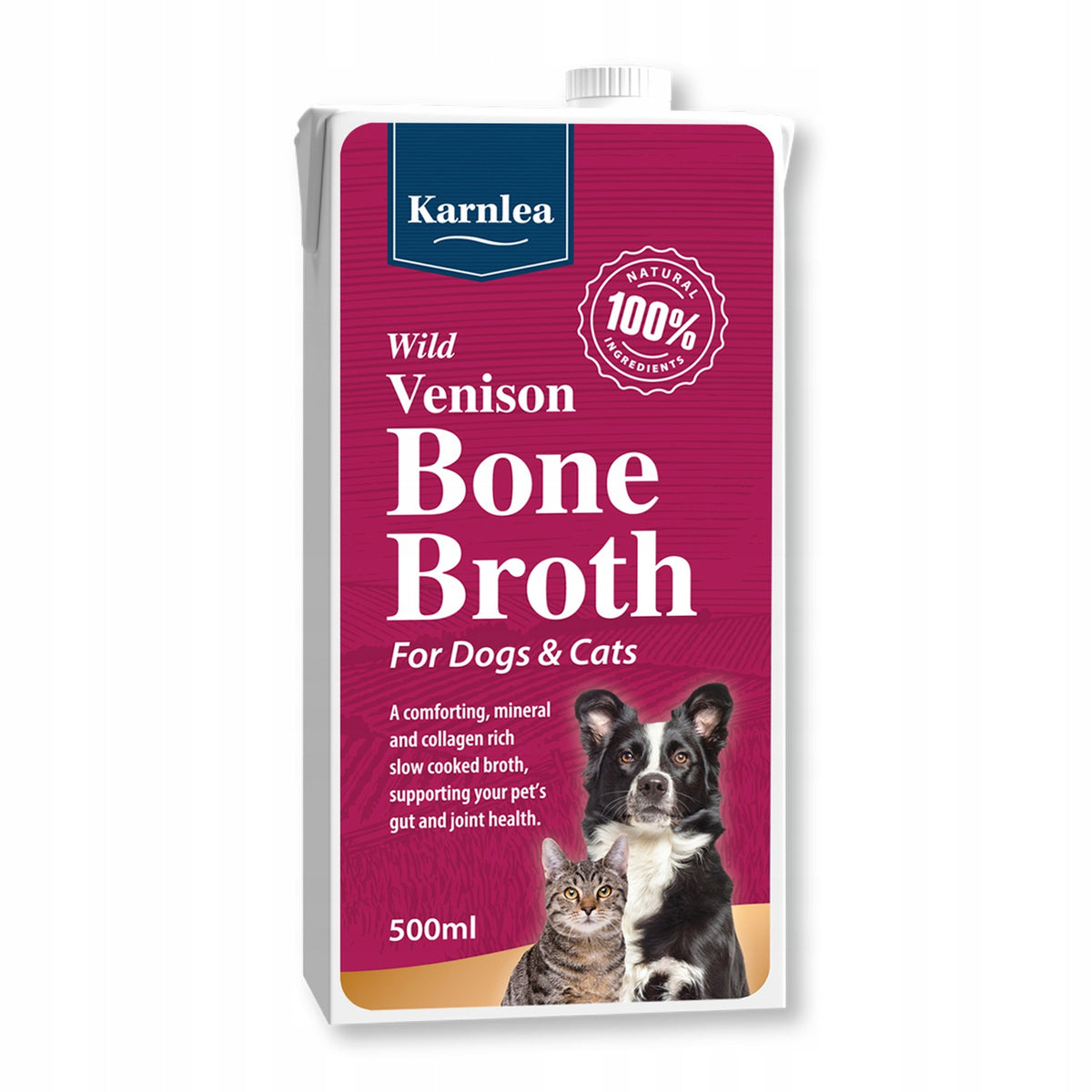 Bulion kostny z dziczyzny dla psa i kota kolagen stawy 500ml naturalny