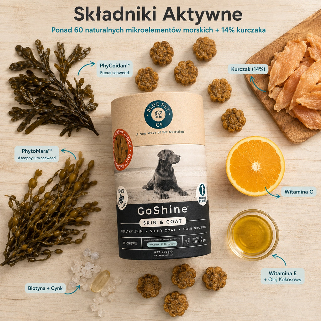 Suplement Na Sierść i Skórę Dla Psa | Z Kurczakiem | 270g | 90 Chews