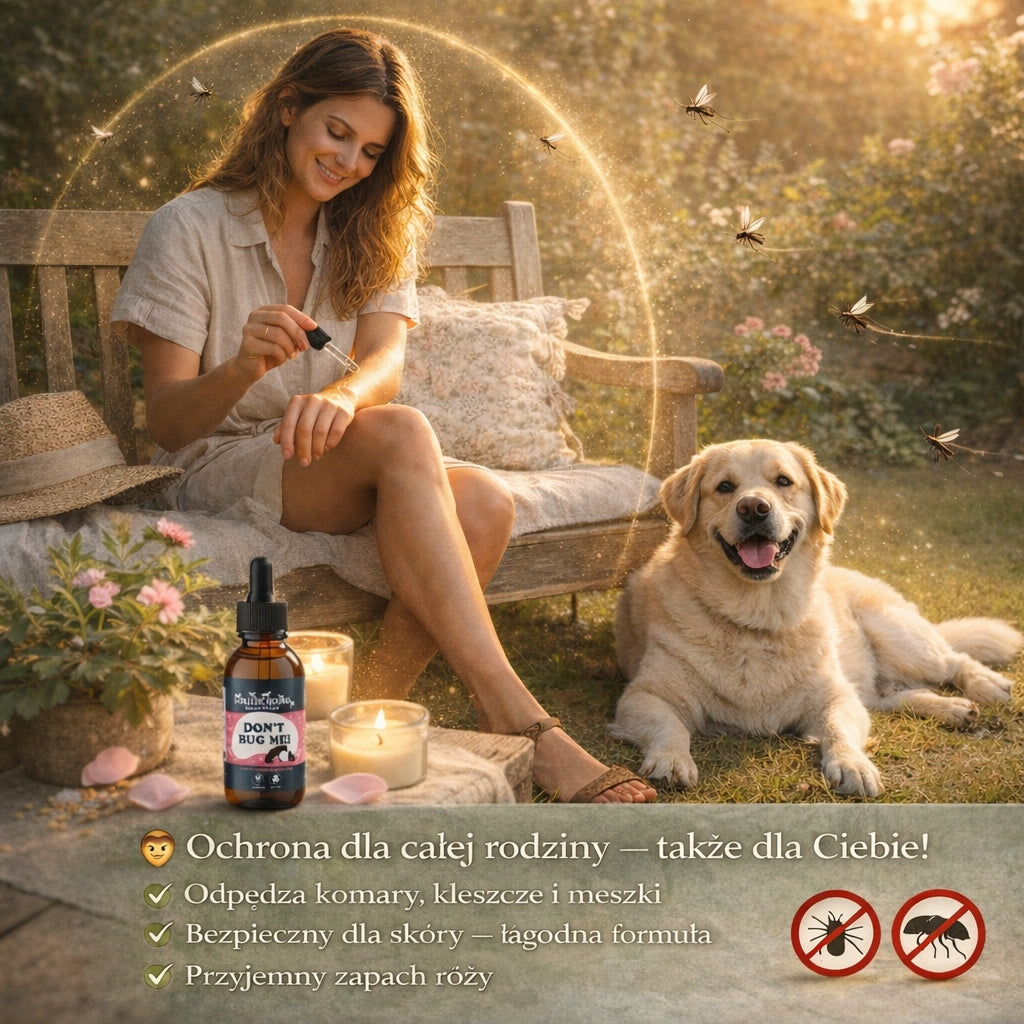 Holistic | Naturalne Krople na Kleszcze Pchły | Bez Chemii dla Psa Kota BIO
