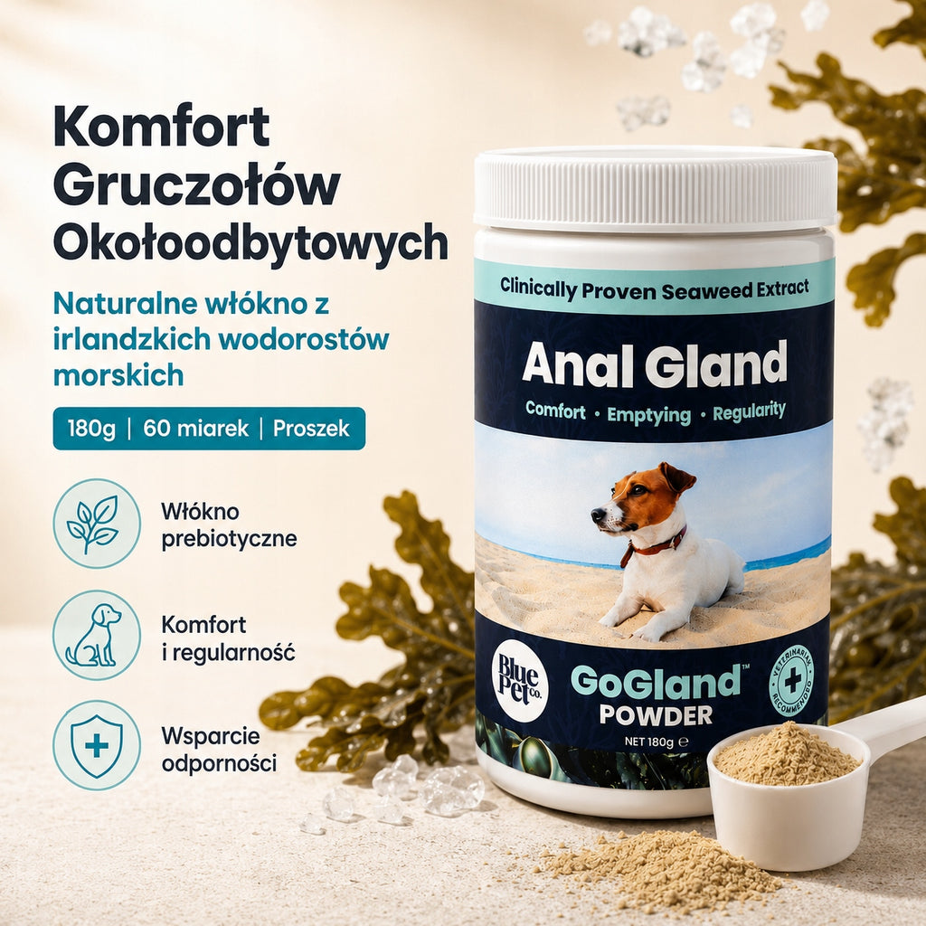 Suplement Na Gruczoły Okołoodbytowe Dla Psa | Z Wodorostów | Proszek 180g