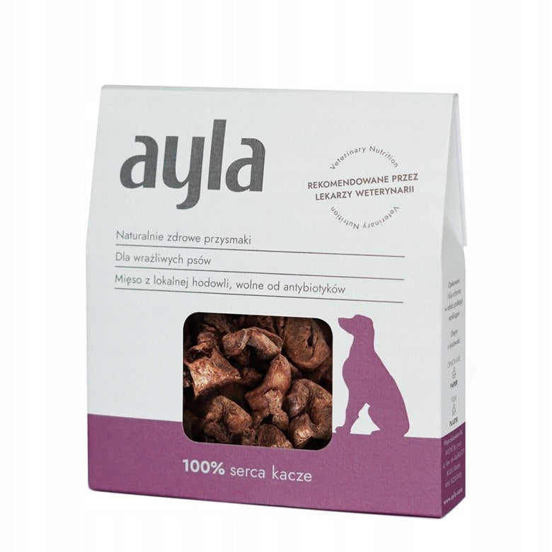 Ayla Delight Serca Kacze 28g Liofilizowany Przysmak Dla Psa 100% Mięsa