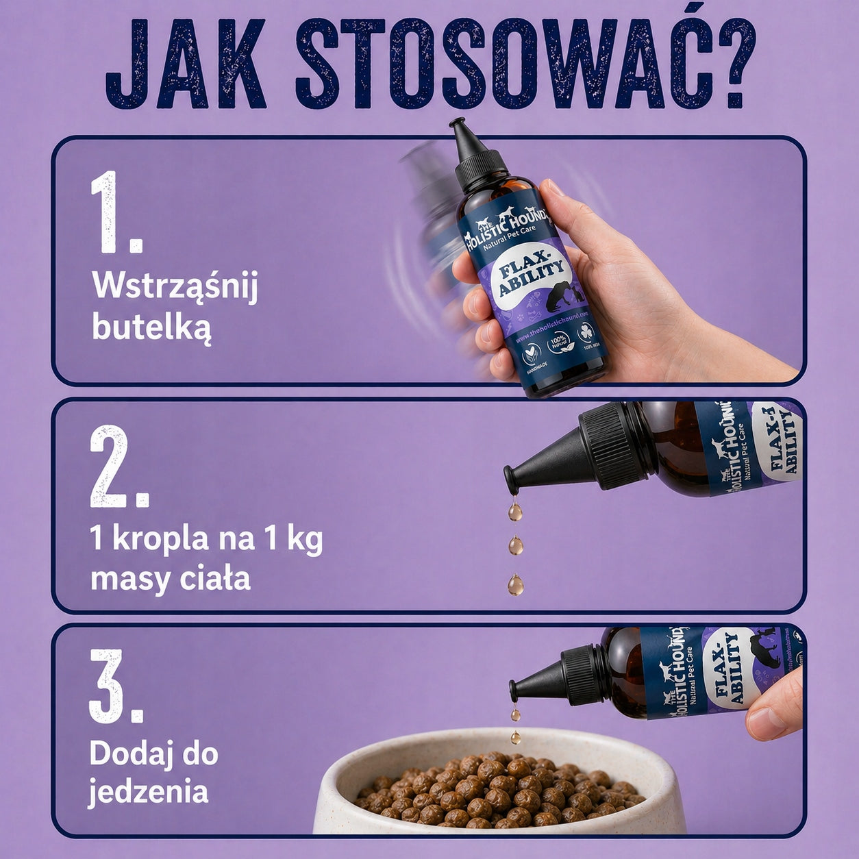 Suplement Na Stawy Dla Psa | Mobilność Kości i Mięśni | Omega 3 | 500ml
