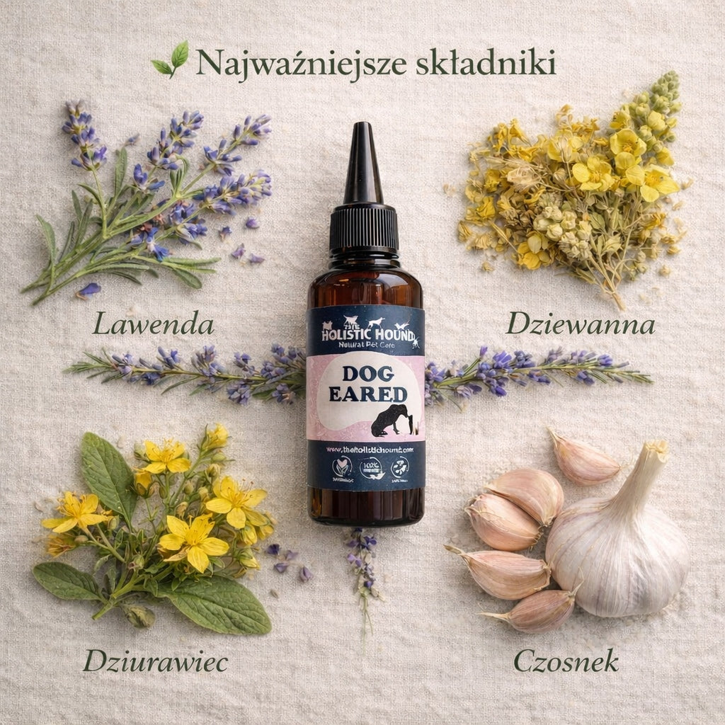 Holistic | Płyn do Uszu Psa Kota | Świąd | Brzydki Zapach | Naturalny Skład