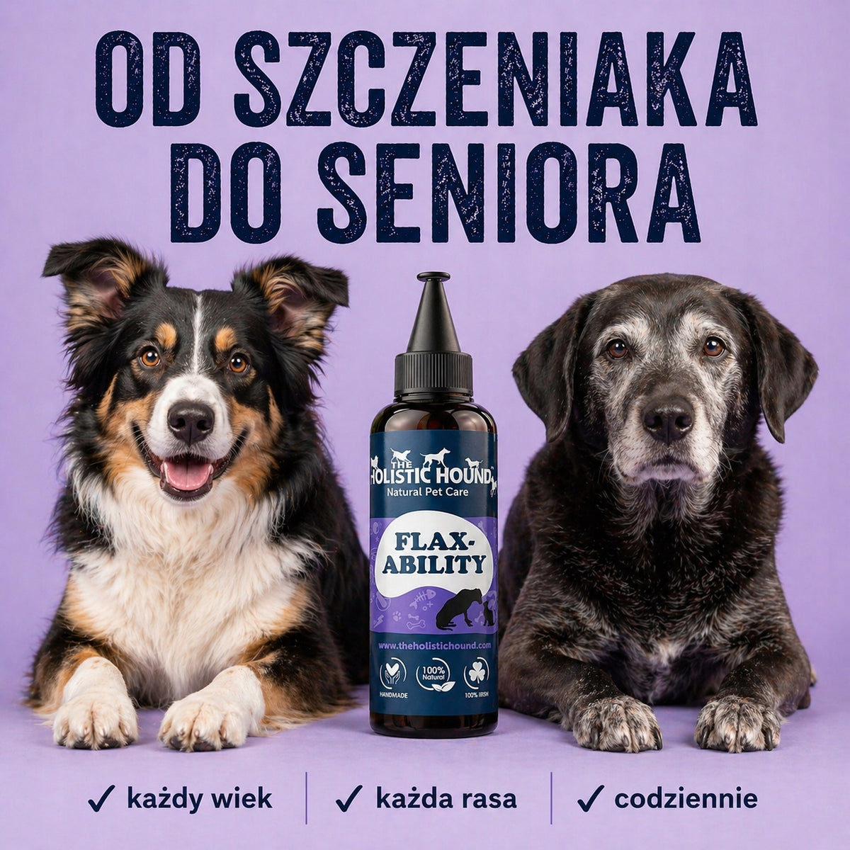 Suplement Na Stawy Dla Psa | Mobilność Kości i Mięśni | Omega 3 | 500ml