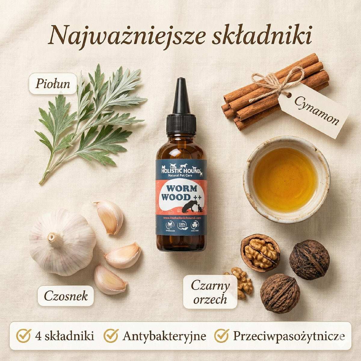 Ziołowy Suplement Na Robaki Psa | Odrobaczanie Naturalne | Bez Chemii