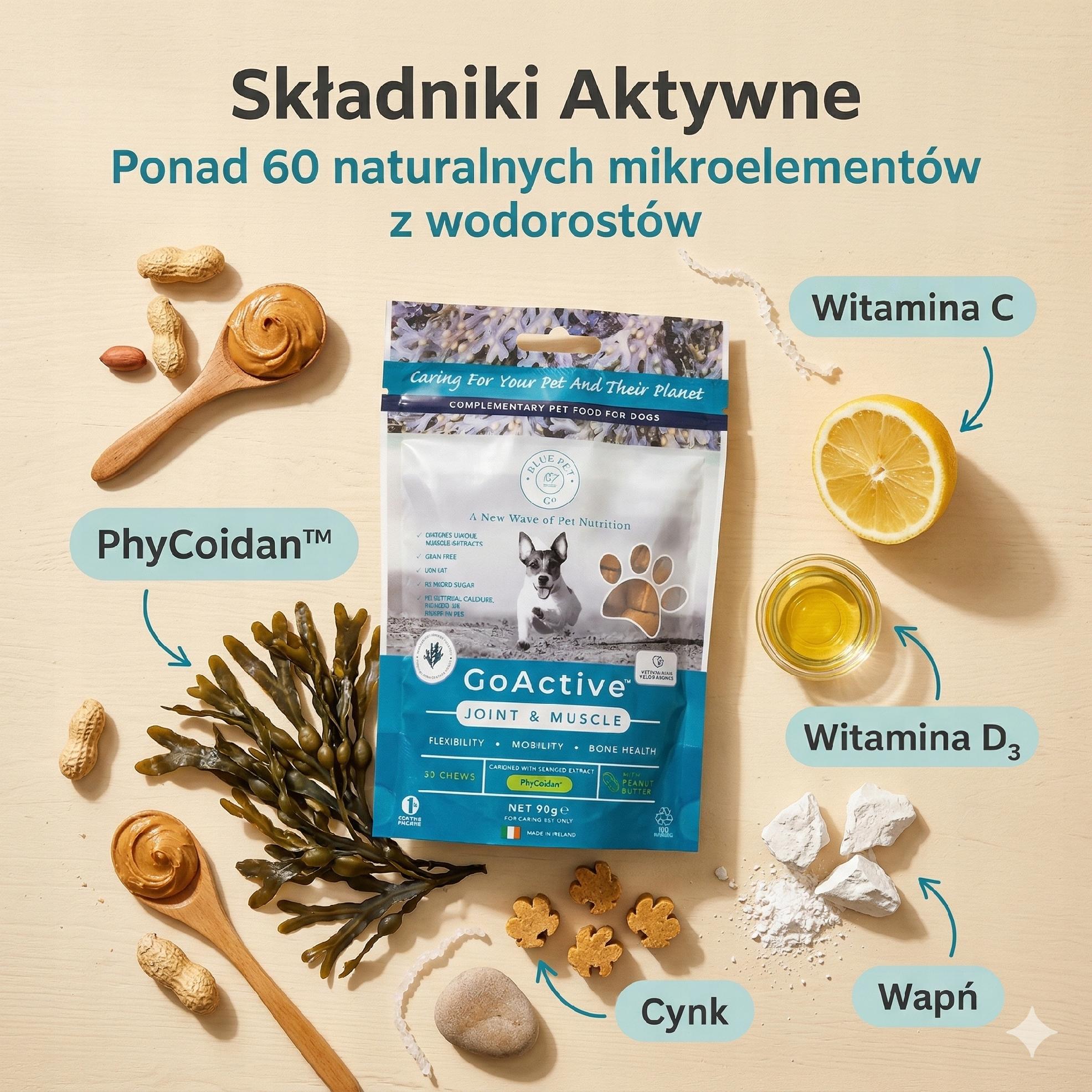 Suplement na stawy i mięśnie psa z alg morskich 30 gryzaków