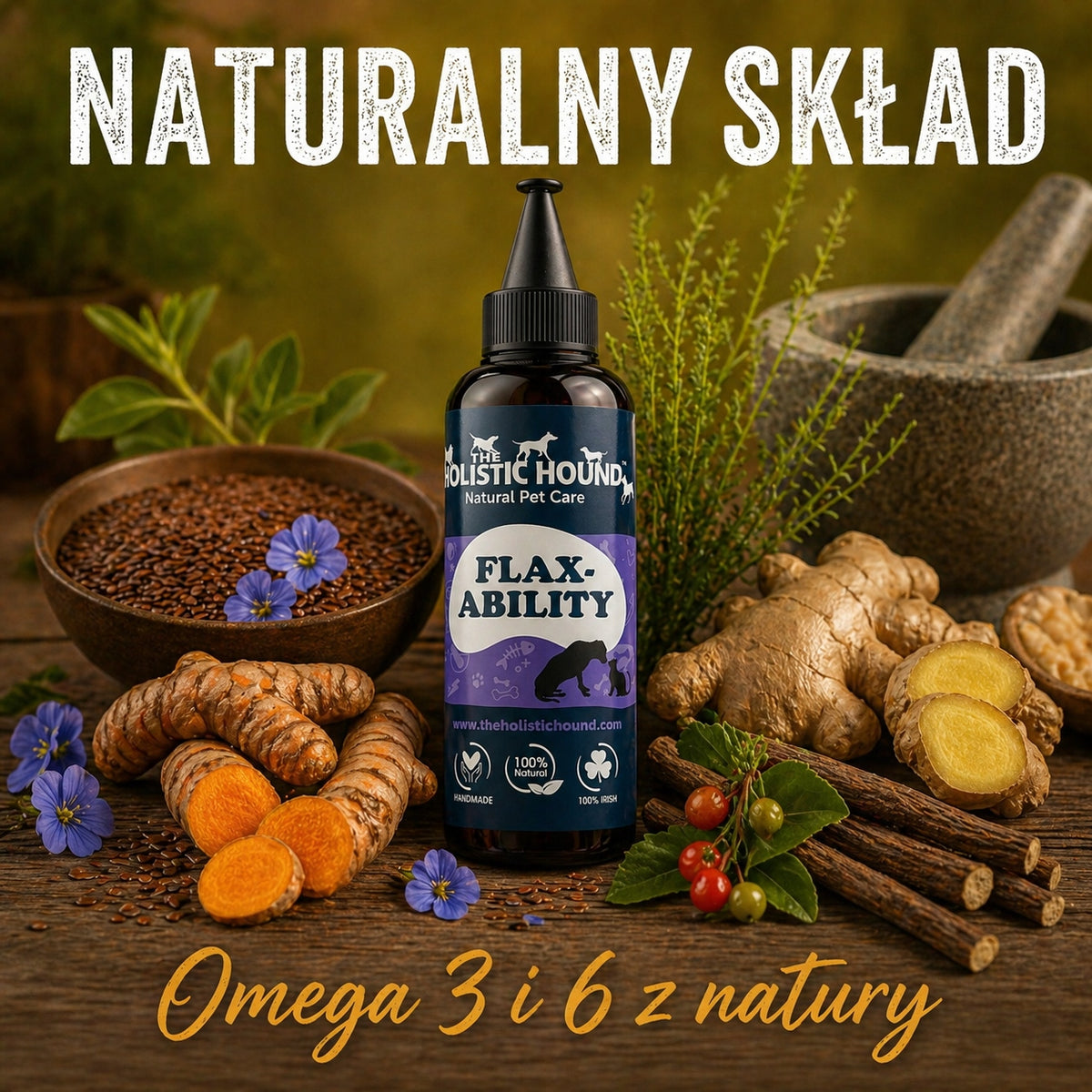 Suplement Na Stawy Dla Psa | Mobilność Kości i Mięśni | Omega 3 | 500ml