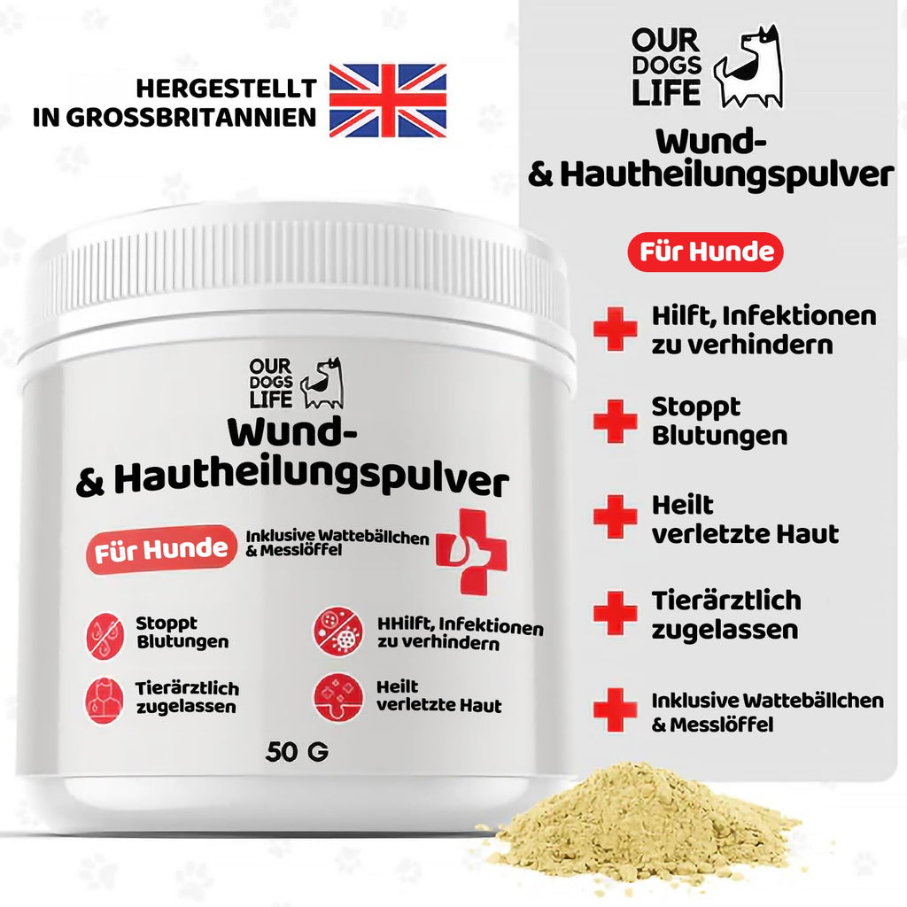 Puder Leczniczy Gojenie ran Psa Kota 50g Hemostatyczny Tamowanie Krwi Urazy