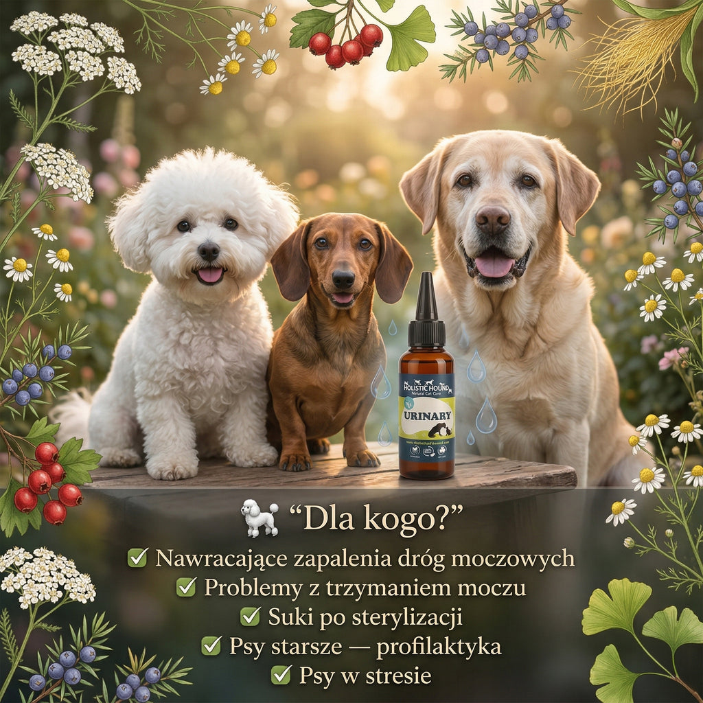 Ziołowy Suplement Na Układ Moczowy Psa | ZUM Pęcherz Nerki | Naturalny