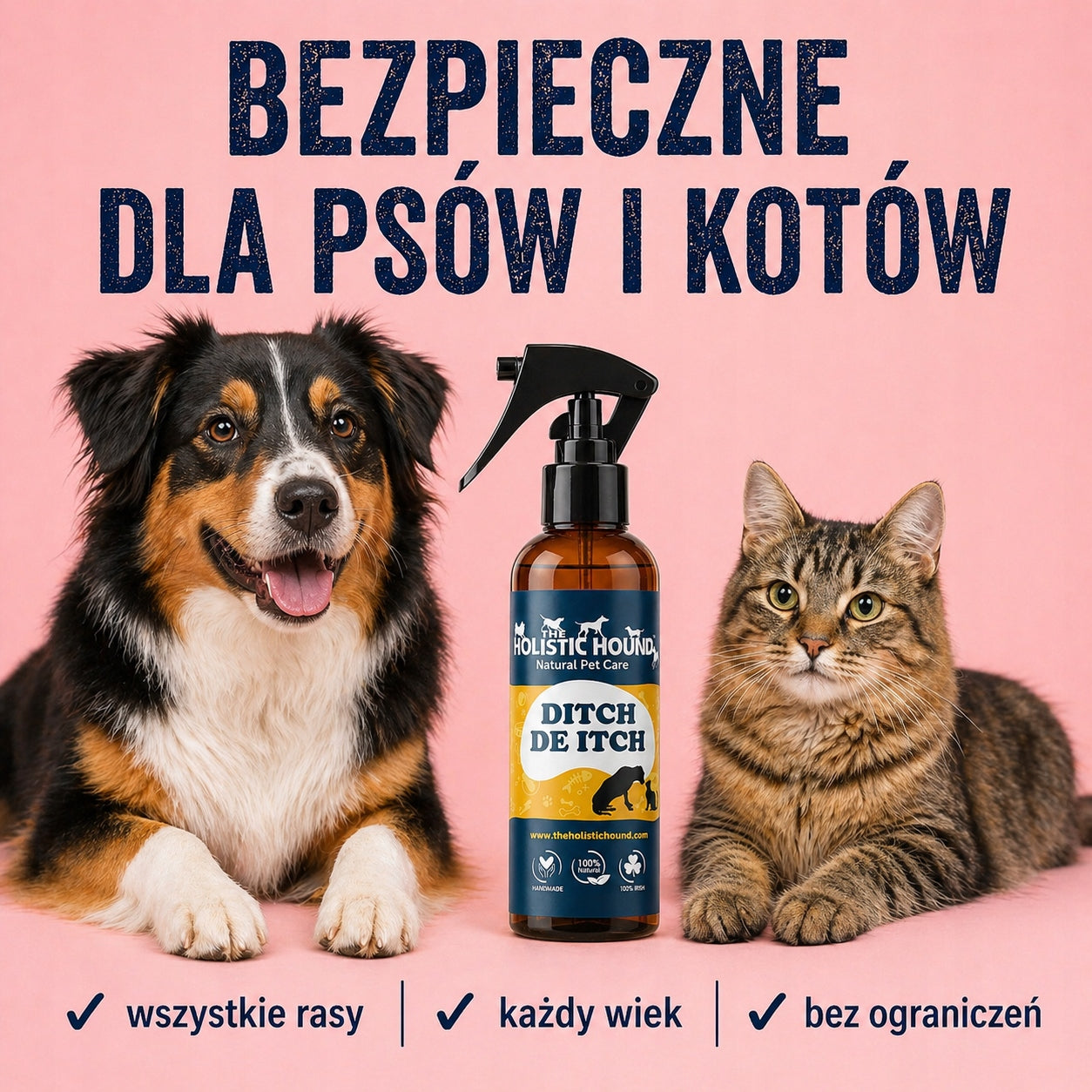 Spray Na Swędzącą Skórę Dla Psa i Kota | Na Suchą Skórę | 100ml