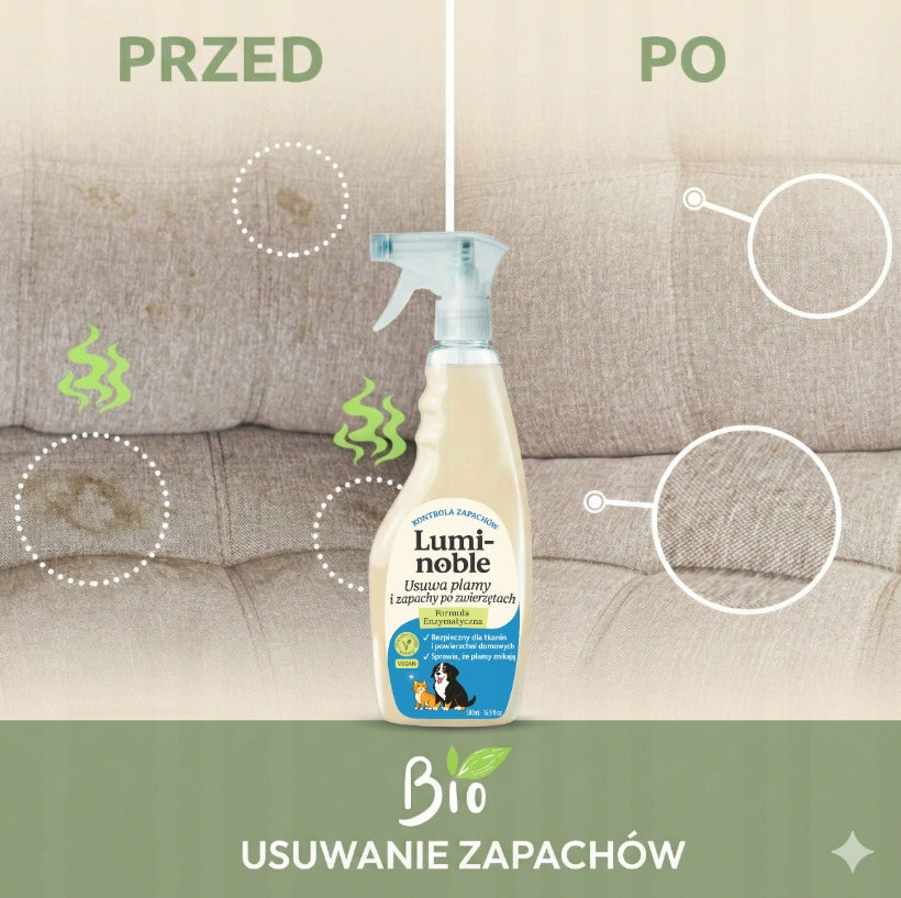 Neutralizator Zapachu Moczu kota psa Usuwa plamy Spray Enzymatyczny 500ml