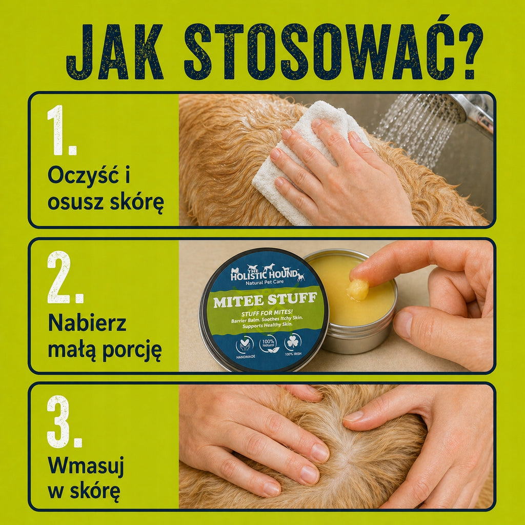 Balsam Na Roztocza Dla Psa | Łagodzi Świąd | Pielęgnacja Skóry | 50ml