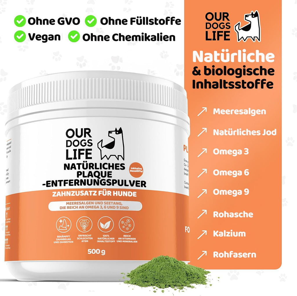 Naturalny Proszek na Kamień Nazębny Zdrowe zęby psa kota 500g WYDAJNY