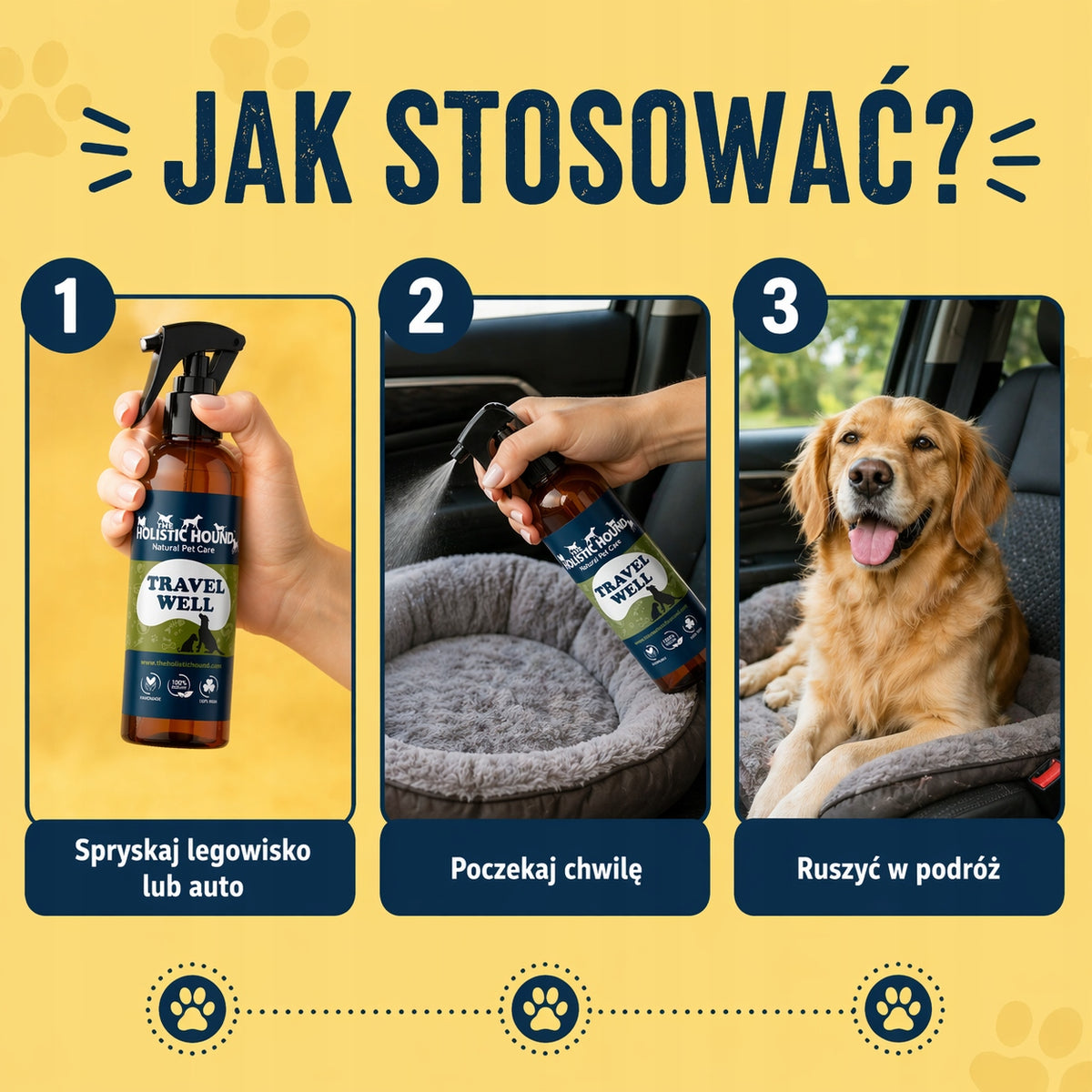 Spray Na Chorobę Lokomocyjną Dla Psa | Na Podróż Samochodem | 100ml