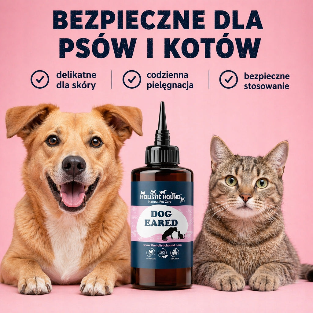 Holistic | Płyn do Uszu Psa Kota | Świąd | Brzydki Zapach | Naturalny Skład