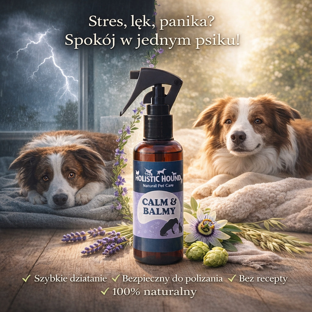 Holistic | Spray Uspokajający Dla Psa i Kota | Na Stres i Lęk | Ziołowy BIO