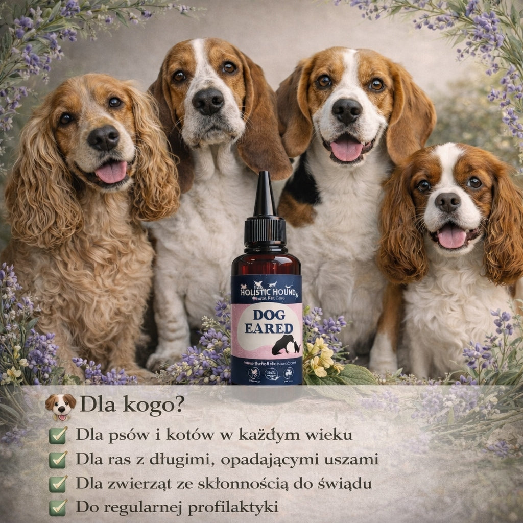 Holistic | Płyn do Uszu Psa Kota | Świąd | Brzydki Zapach | Naturalny Skład