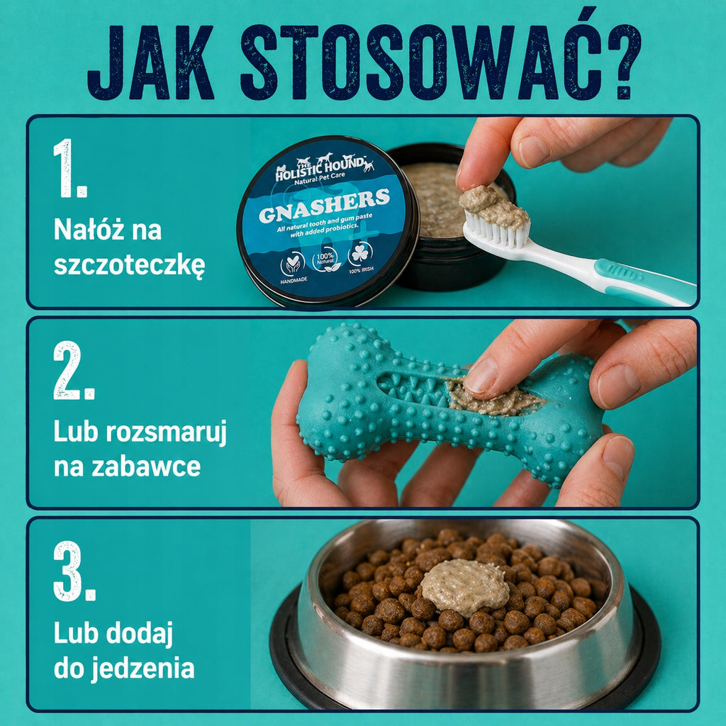 Pasta Na Kamień i Nieświeży Oddech Dla Psa | Probiotyki + Zioła | 50ml