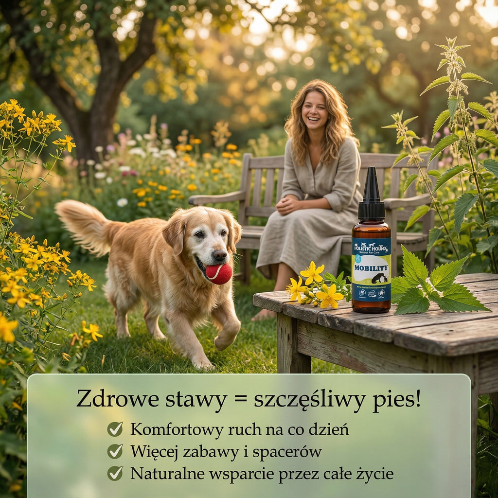 Ziołowy Suplement Na Stawy Psa | Mobilność i Komfort Ruchu | Naturalny