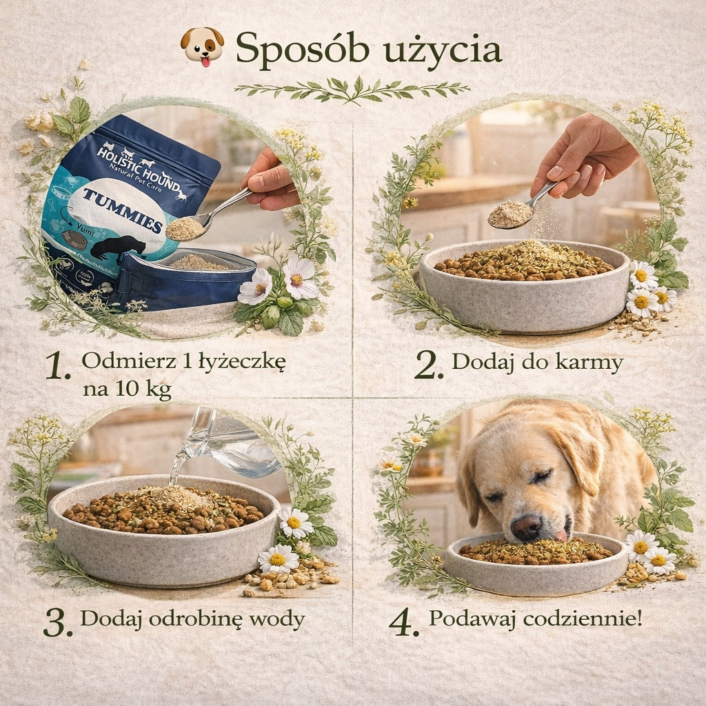 Holistic | Probiotyk Ziołowy Dla Psa | Na Trawienie i Florę Jelitową |BIO