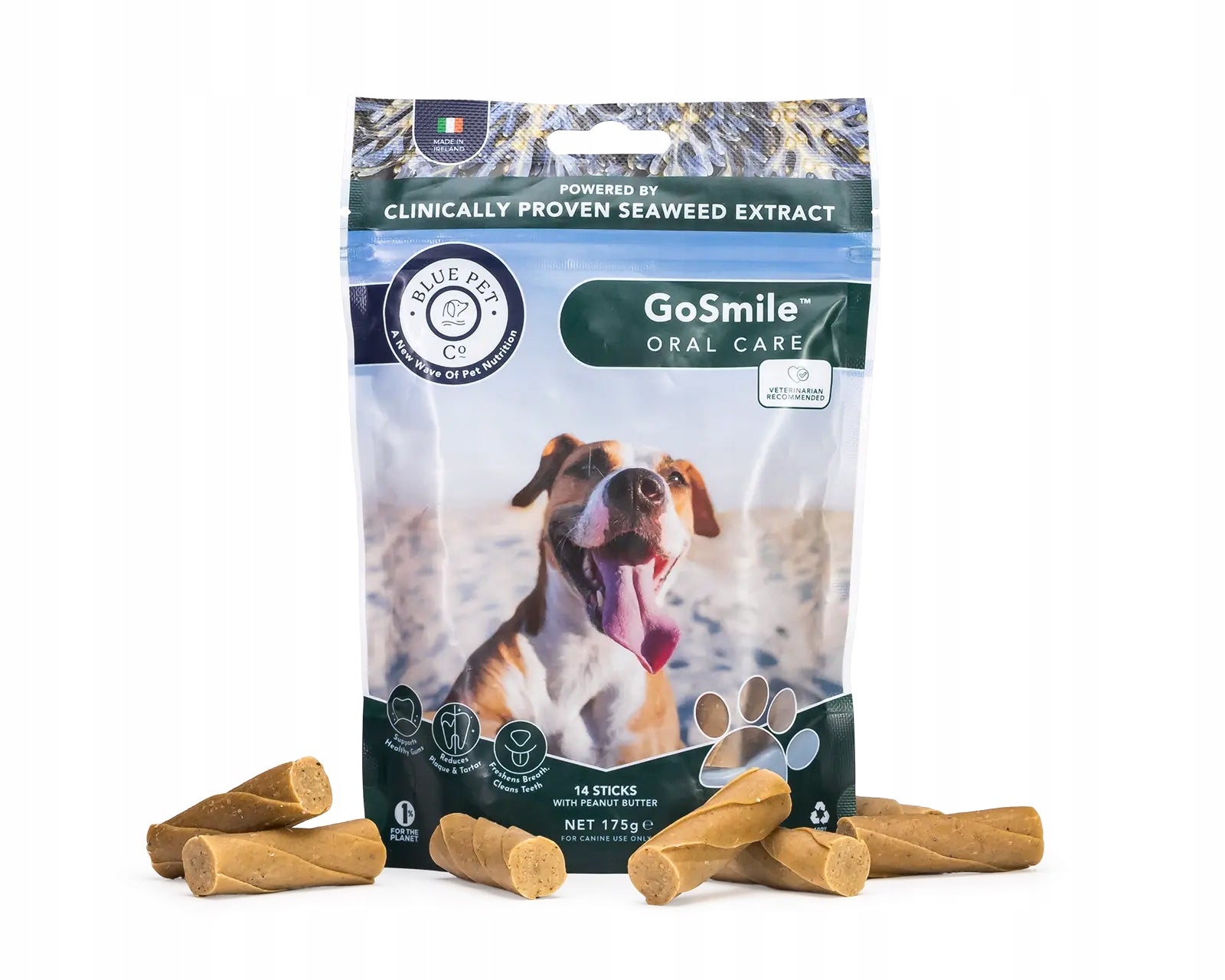 Naturalne patyczki dentystyczne dla psa z alg morskich 14 szt Dental Sticks