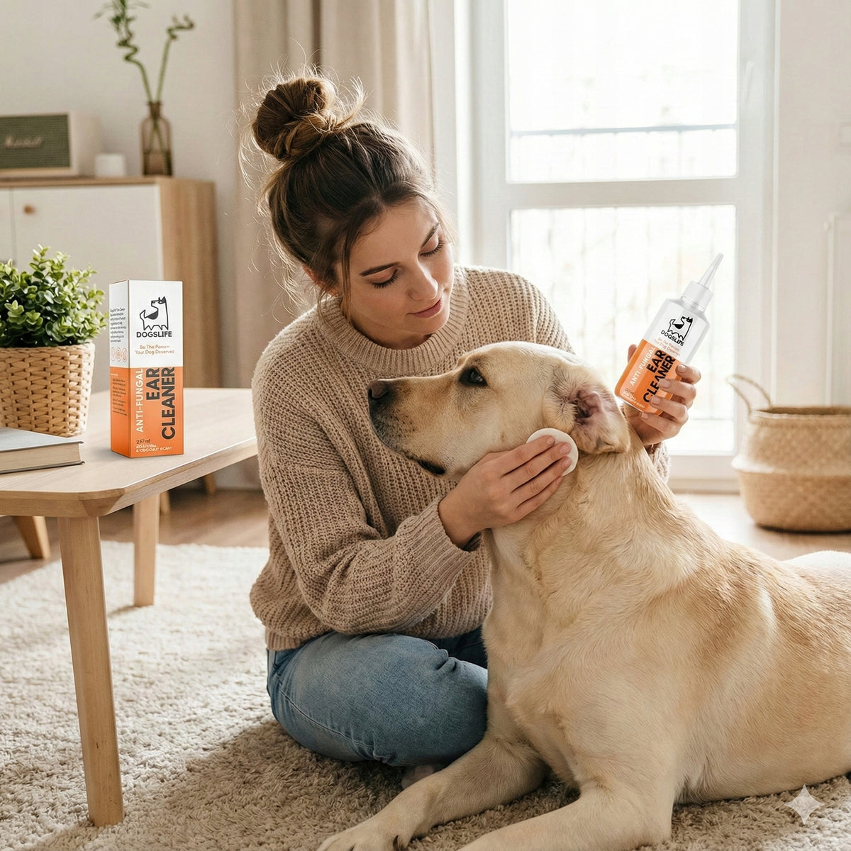 Płyn do Czyszczenia Uszu 237ml  Naturalny peparat dla psa kota ALOES KOKOS