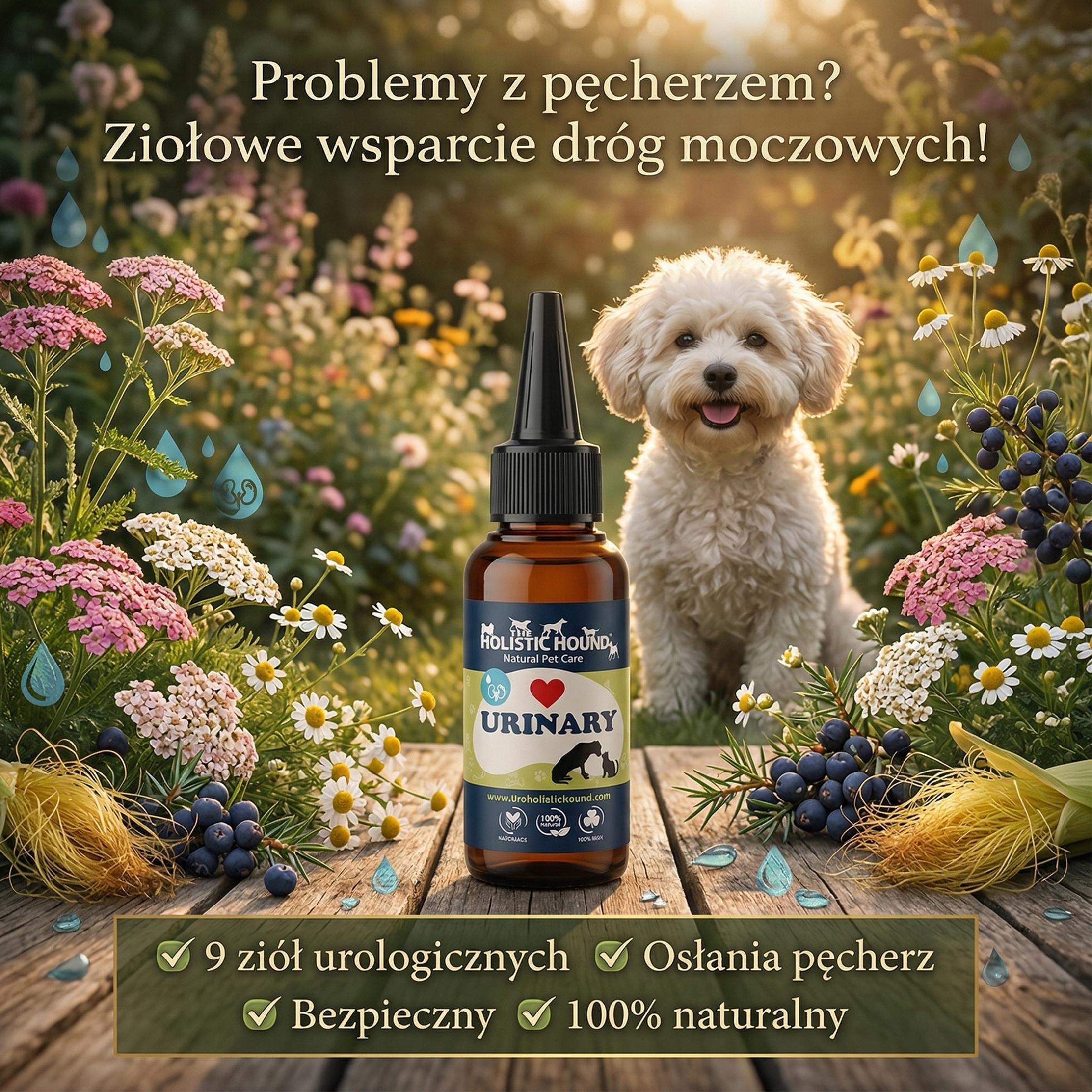 Ziołowy Suplement Na Układ Moczowy Psa | ZUM Pęcherz Nerki | Naturalny